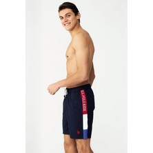 U.S. Polo Assn. 23005 Lacivert Cepli Uzun Erkek Deniz Şortu