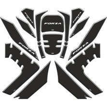 Gogomoto Honda Forza 2018 - 2020 Uyumlu Tank Pad Set 006