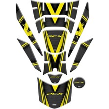 Gogomoto Honda Pcx 2018 - 2020 Uyumlu Tank Pad Set 012