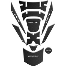 Gogomoto Honda Pcx 2018 - 2020 Uyumlu Tank Pad Set 011