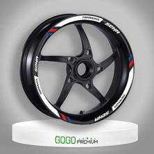 Gogomoto Kanuni Seha 150 2022 - 2023 Uyumlu Jant Şeridi Beyaz