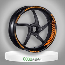 Gogomoto Florasan Turuncu Honda Cbr Uyumlu Racıng Jant Şeridi