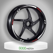 Gogomoto Beyaz I Reflektör Baskı Honda Pcx Uyumlu Jant Şeridi