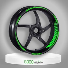 Gogomoto Florasan Yeşil Racing Yamaha R25 Uyumlu Jant Şeridi