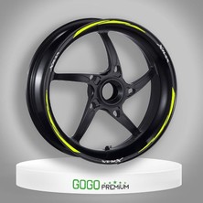 Gogomoto Florasan Sarı Iıı Yamaha Xmax Uyumlu Jant Şeridi