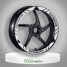 Gogomoto Cf Moto Uyumlu Beyaz Jant Şeridi