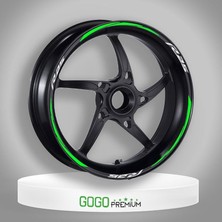 Gogomoto Florasan Yeşil Yamaha R25 Uyumlu Jant Şeridi