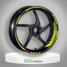 Gogomoto Florasan Sarı Honda Cbr Uyumlu Racıng Jant Şeridi