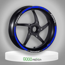 Gogomoto Reflektör Mavi I Honda Forza Uyumlu Jant Şeridi