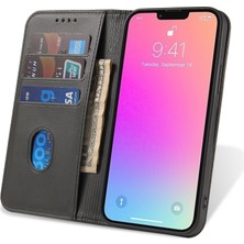 Xstep Case Xstepcase Apple iPhone 13 Pro 6.1 Inç Cep Telefonu Kasası Cüzdan Manyetik Deri Standı Buzağı Dokusu Telefon Kapağı (Yurt Dışından)