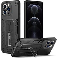 Xstep Case Xstepcase Apple iPhone 12 Pro 6.1 Inç Metal Kickstand Telefon Kapağı Anti Dust Kabuk Silikon Halka Kayışı Tpu+Pc Telefon Kılıfı (Yurt Dışından)