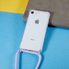 Xstep Case Xstepcase Apple iPhone 7/8 / Se (2020) / Se (2022) Için Geri Kasa, Düşme Koruması Açık Tpu+Akrilik Telefon Kapağı Lanyard ile (Yurt Dışından)