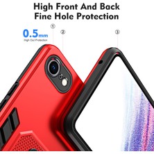 Xstep Case Xstepcase Apple iPhone 7/8 4.7 Inç / Se (2020) / Se (2022) Pc + Tpu Kickstand Telefon Kasası Parmak Kavrama Koruyucu Kapak (Yurt Dışından)