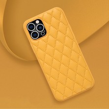 Xstep Case Xstepcase Apple iPhone 12 Pro Max 6.7 Inç Için Arka Kasa, Rhombus Doku Pu Deri+Tpu Damla Geçirmez Telefon Kapak Kabuğu (Yurt Dışından)