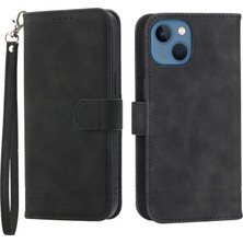 Xstep Case Xstepcase Dierfeng Df-03 Apple iPhone 13 Mini 5.4 Inç Için Damla Geçirmez Telefon Kasası, Stand Cüzdan Pu Deri Çizgileri Baskılı Cep Telefonu Kapağı (Yurt Dışından)