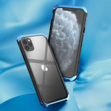 Xstep Case Xstepcase Apple iPhone 11 Pro 5.8 Inç Temperli Cam Panel Şeffaf Kılıf 3 Parçalı Tasarım Şok Geçirmez Metal Çerçeve Telefon Kapağı (Yurt Dışından)