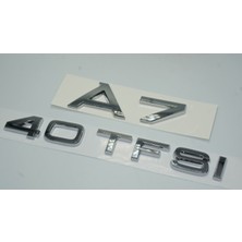 Dk Audi A7 40 Tfsi Krom Abs 3m 3D Bagaj Yazı Logo Orjinal Ürün