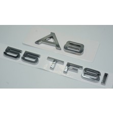 Dk Audi A8 55 Tfsi Krom Abs 3m 3D Bagaj Yazı Logo Orjinal Ürün