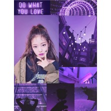 Anime And Your World Blackpink(Rose-Lisa-Jennie-Jisoo Defter 1 Adet A4 Boyutu 21*29 cm Telli Çizgili Büyük Boy Defter