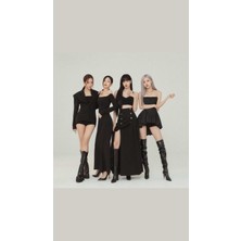 Blackpink(Rose-Lisa-Jennie-Jisoo Defter 1 Adet A4 Boyutu 21*29 cm Telli Çizgili Büyük Boy Defter