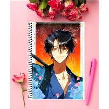 Anime And Your World Akatsuki No Yona Anime Defter 1 Adet Özel Tasarım A4 Boyutu 21*29 cm Telli Kareli Defter