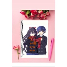 Anime And Your World Tohka Yatogami Anime Defter 1 Adet Özel Tasarım A4 Boyutu Telli Kareli Defter 21*29 cm