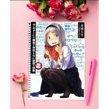 Anime And Your World Shimoneta  Anime Defter 1 Adet Özel Tasarım A4 Boyutu 21*29 cm  Telli Kareli Defter