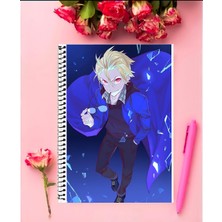 Anime And Your World Kekkai Sensen   Anime Defter 1 Adet Özel Tasarım A4 Boyutu 21*29 cm Telli Kareli