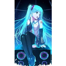 Anime And Your World Hatsune Miku Anime Defter 1 Adet Özel Tasarım A4 Boyutu 21*29 cm  Telli Kareli Defter
