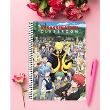 Anime And Your World Assassination Classroom  Anime   Defter 1 Adet Özel Tasarım A4 Boyutu 21*29 cm  Telli Kareli