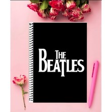 Anime And Your World The Beatles Defter 1 Adet Özel Tasarım A4 Boyutu 21*29 cm  Telli Çizgili Defter