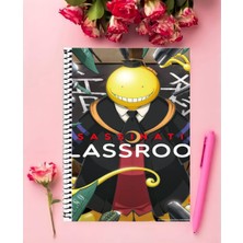 Anime And Your World Assassination Classroom  Anime   Defter 1 Adet Özel Tasarım A4 Boyutu 21*29 cm  Telli Kareli