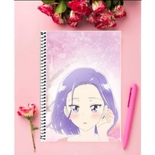 A Day Before Us  Anime Defter 1 Adet Özel Tasarım A4 Boyutu 21*29 cm  Telli Kareli Defter