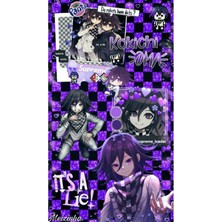 Kokichi Ouma Defter 1 Adet Özel Tasarım A4 Boyutu 21*29 cm Telli Çizgili Büyük Boy Defter