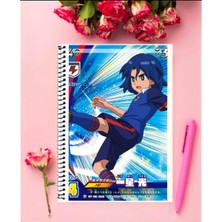 Anime And Your World Ichihoski Hikaru  Anime Defter 1 Adet Özel Tasarım A4 Boyutu 21*29 cm Telli Kareli