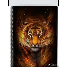 Anime And Your World Doga Aslan Temalı Defter A4 Boyutu Telli Kareli Özel