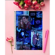 Teen Wolf Defter 1 Adet Özel Tasarım A4 Boyutu 21*29 cm  Telli Kareli Defter