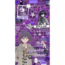 Kokichi Ouma Defter 1 Adet Özel Tasarım A4 Boyutu 21*29 cm Telli Çizgili Büyük Boy Defter