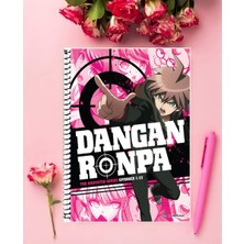 Danganronpa  Anime   Defter 1 Adet Özel Tasarım A4 Boyutu 21*29 cm  Telli Kareli Defter