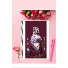 Anime And Your World No Game No Life Anime Defter 1 Adet Özel Tasarım A4 Boyutu Telli Kareli Defter 21*29 cm