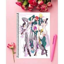 Anime And Your World Bishounen Tanteidan Anime Defter 1 Adet Özel Tasarım A4 Boyutu 21*29 cm  Telli Çizgili defter