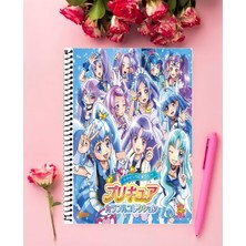 Anime And Your World Fresh Precure Anime Defter 1 Adet Özel Tasarım A4 Boyutu 21*29 cm  Telli Kareli defter