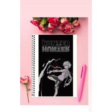 Anime And Your World Hunter × Hunter Anime Defter 1 Adet Özel Tasarım A4 Boyutu Telli Kareli Defter 21*29 cm
