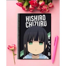 Hishiro Chizuru Anime Defter 1 Adet Özel Tasarım A4 Boyutu Telli Kareli Defter 21*29 cm
