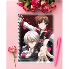 Valvrave The Liberator Anime Defter 1 Adet Özel Tasarım A4 Boyutu 21*29 cm  Telli Kareli Defter
