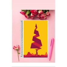 Tengen Toppa Gurren Logan Anime Defter 1 Adet Özel Tasarım A4 Boyutu Telli Kareli Defter 21*29 cm
