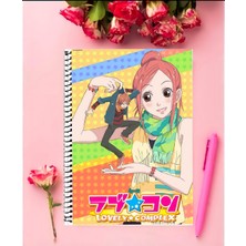 Lovely Complex  Anime Defter 1 Adet Özel Tasarım A4 Boyutu 21*29 cm Telli Kareli