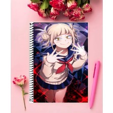 Anime And Your World Himiko Toga ve Dabi Anime Defter 1 Adet Özel Tasarım A4 Boyutu 21*29 cm  Telli Kareli Defter