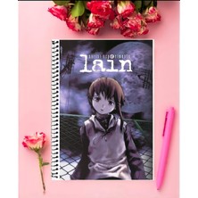 Serial Experiments Lain  Anime   Defter 1 Adet Özel Tasarım A4 Boyutu 21*29 cm  Telli Çizgsiz Defter