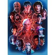 Stranger Things Defter 1 Adet Özel Tasarım A4 Boyutu 21*29 cm Telli Çizgili Büyük Boy Defter